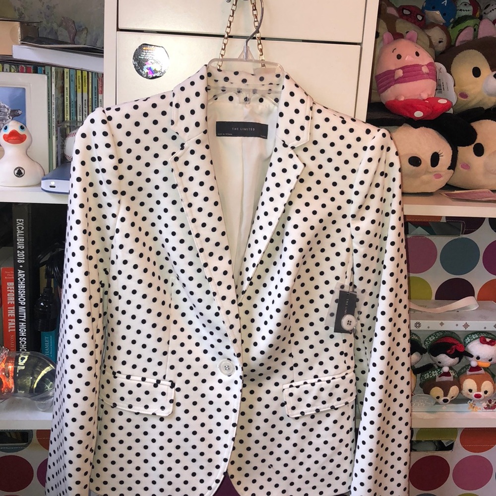 Polka Dot Blazer🤍🖤